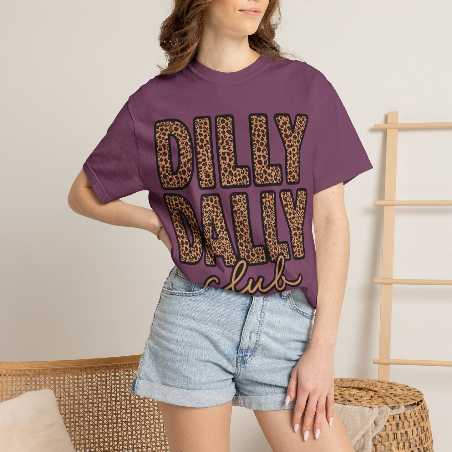 Dilly Dally Club Leopard Print T-Shirt