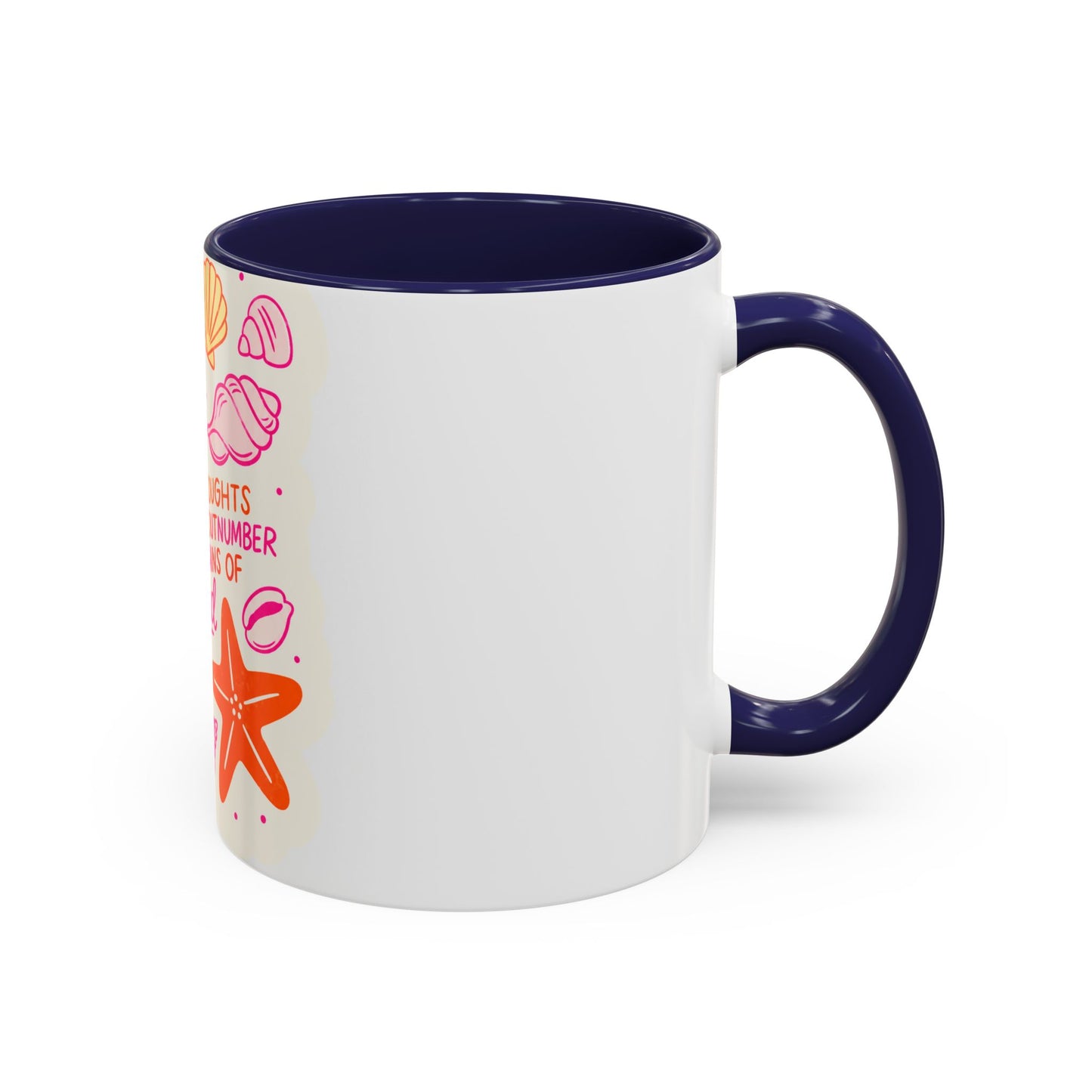 Inspirational Beach Coffee Mug — “God’s Thoughts for You Outnumber the Grains of Sand”