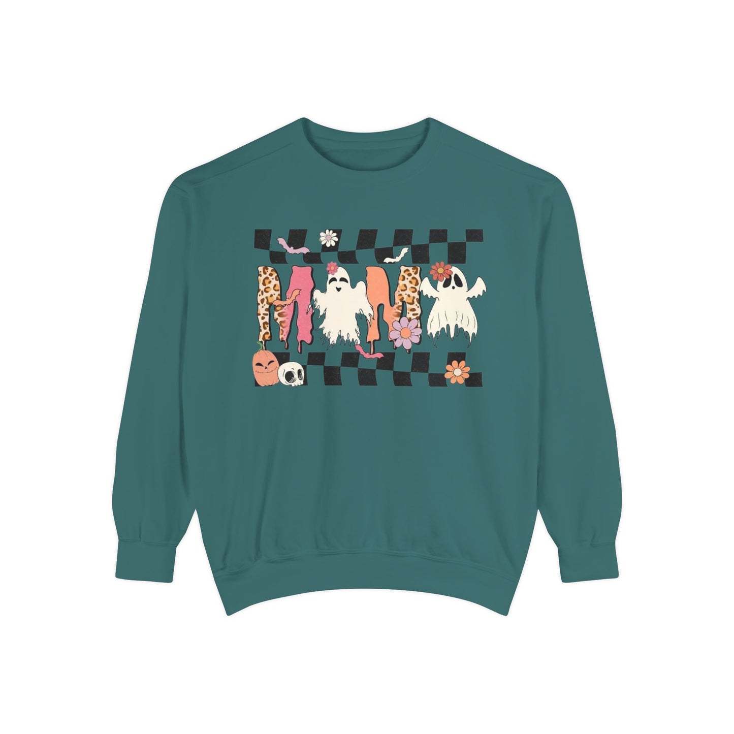 Checkerboard Cats Sweatshirt — Cute Cat Pattern Pullover