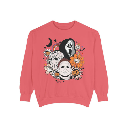 Horror Icons Floral Sweatshirt