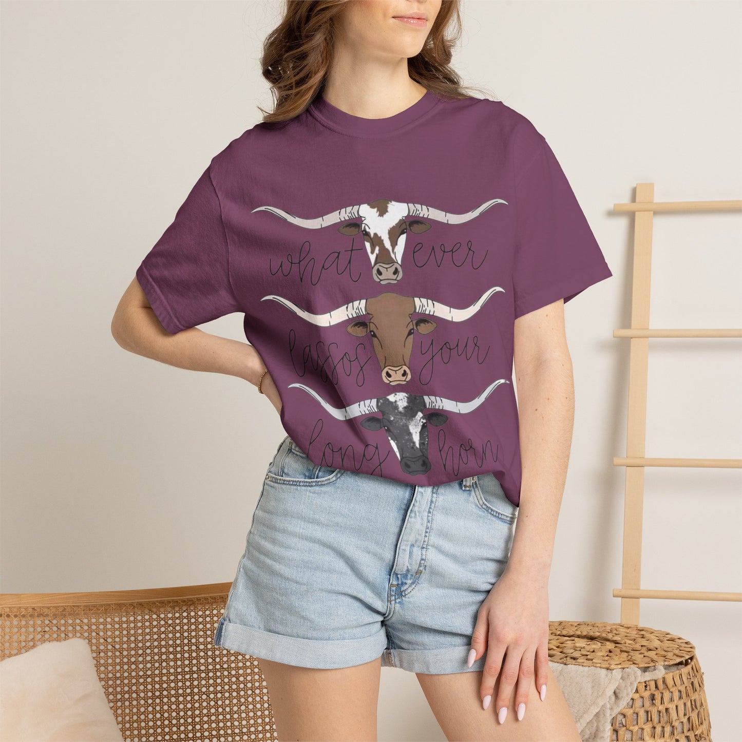 Longhorn Tee — "What Ever Lasso Your Long Horn" Graphic T-Shirt
