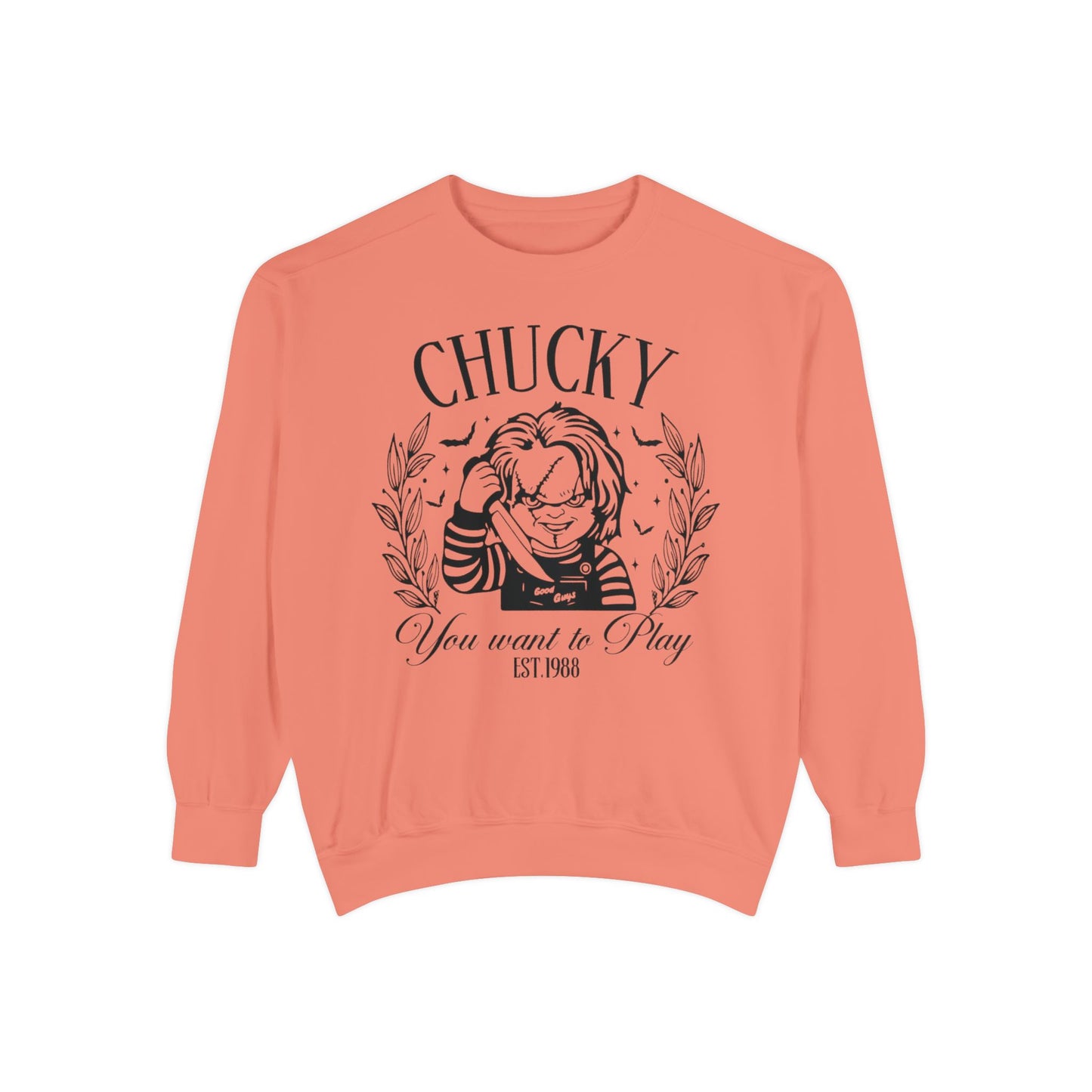 Chucky "You Want to Play" Graphic Sweatshirt