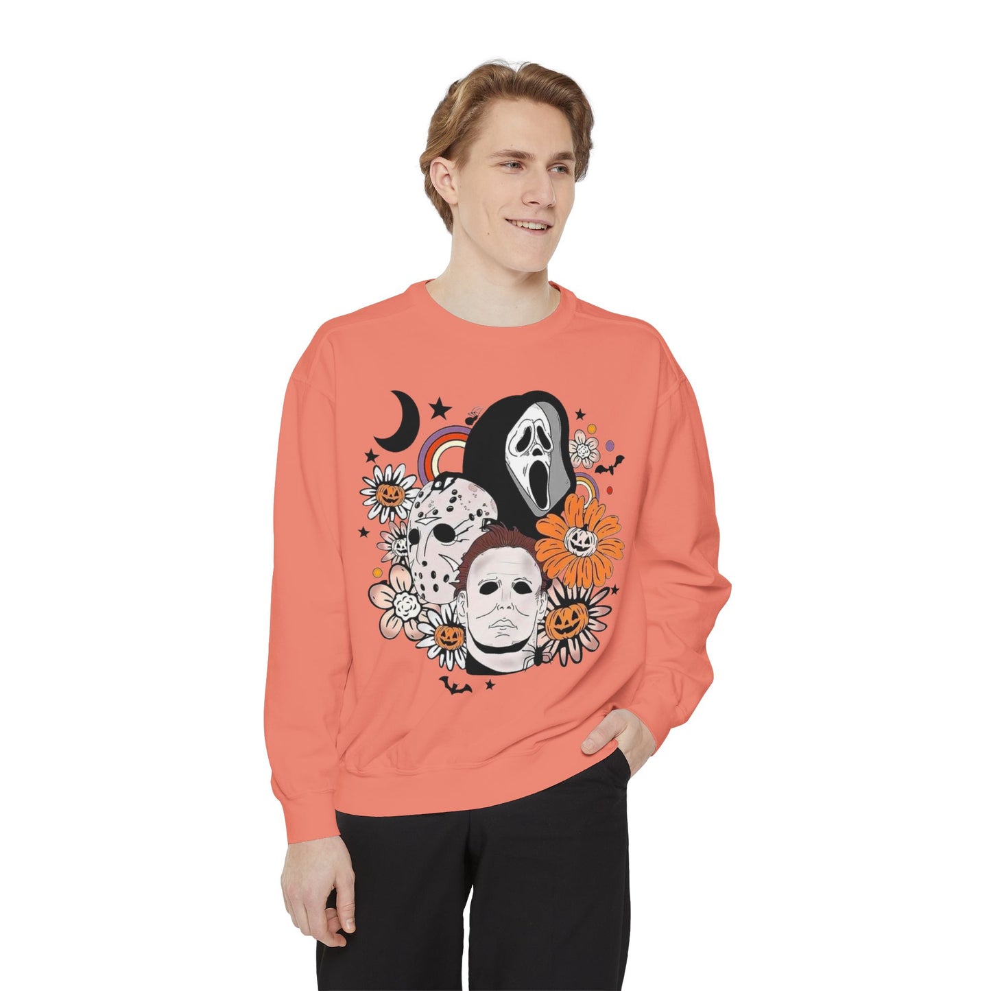 Horror Icons Floral Sweatshirt