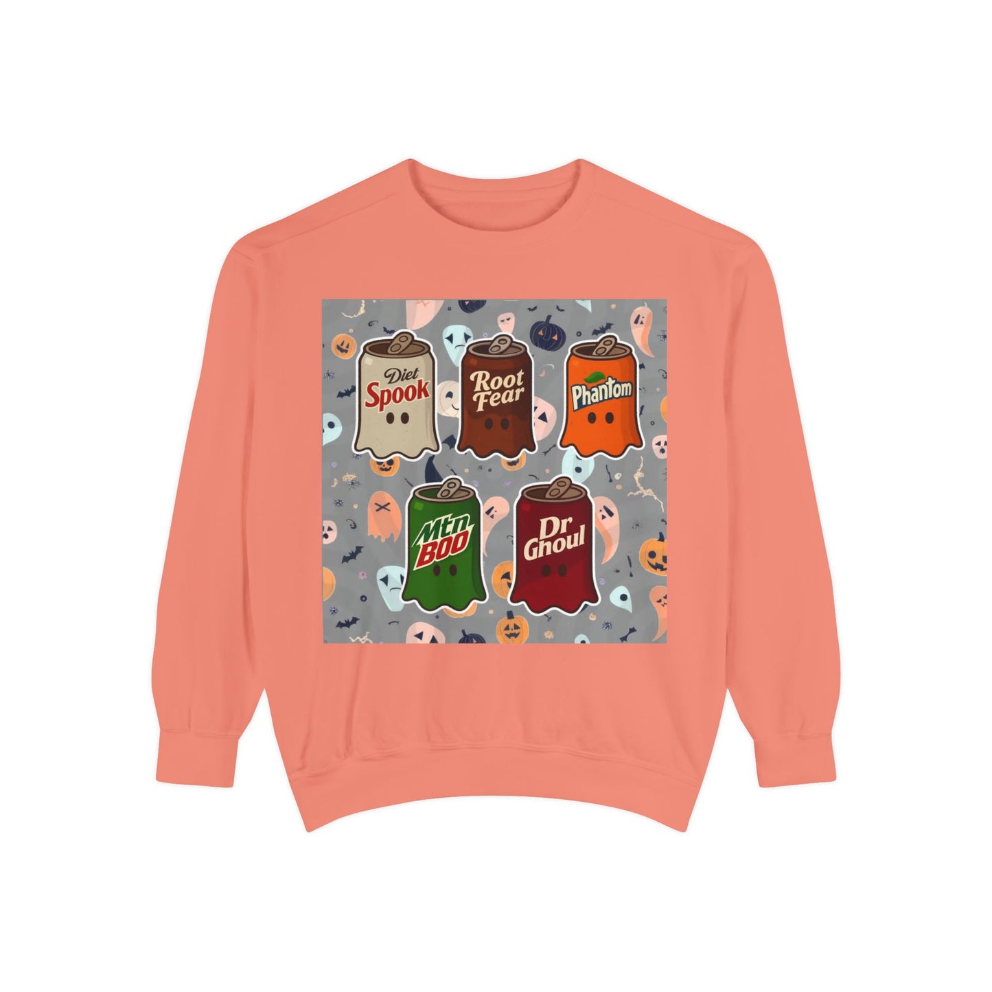 Halloween Candy Ghost Sweatshirt — Vintage Trick-or-Treat Candy Bar Design