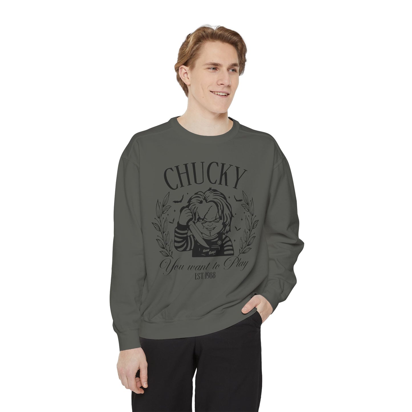 Chucky "You Want to Play" Graphic Sweatshirt