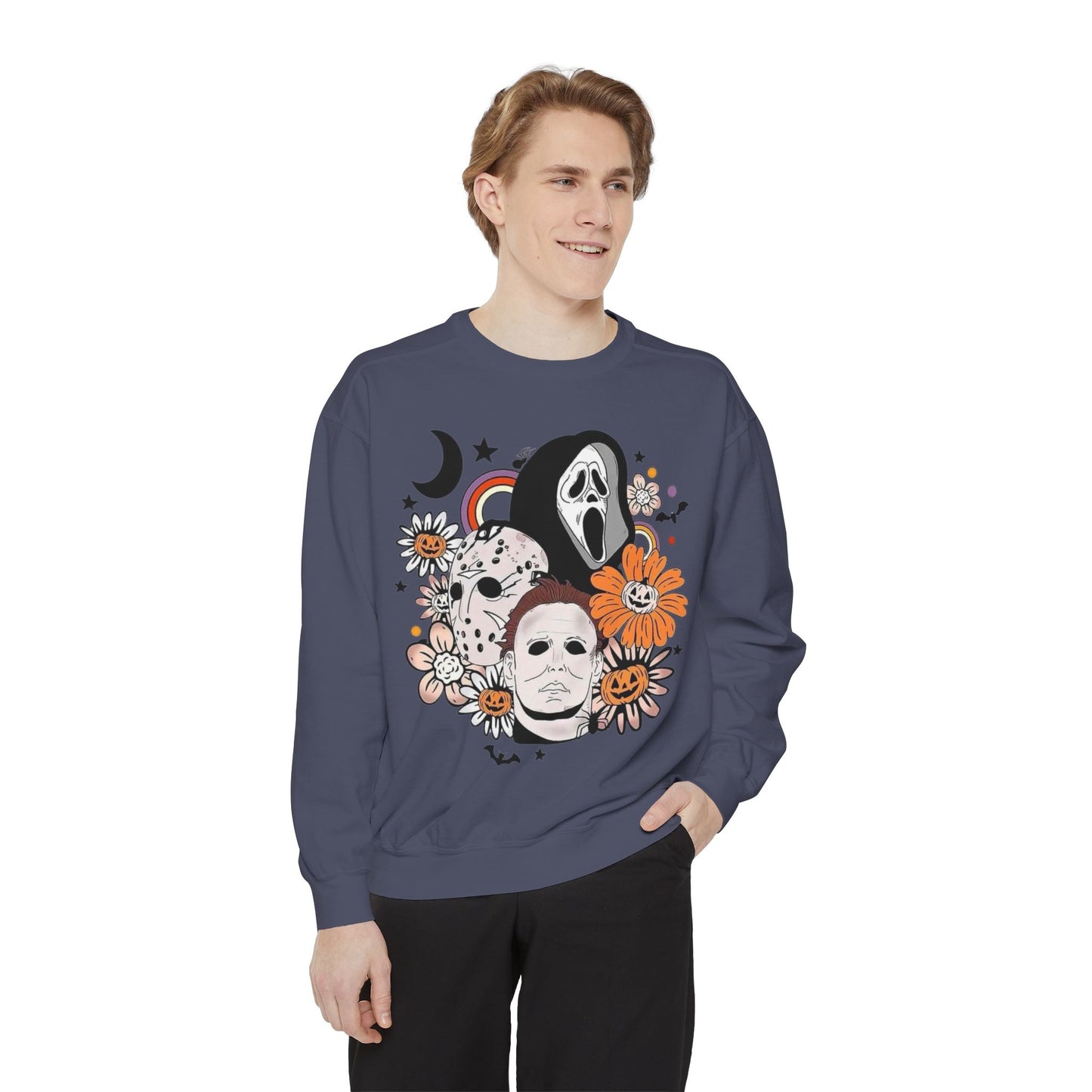 Horror Icons Floral Sweatshirt