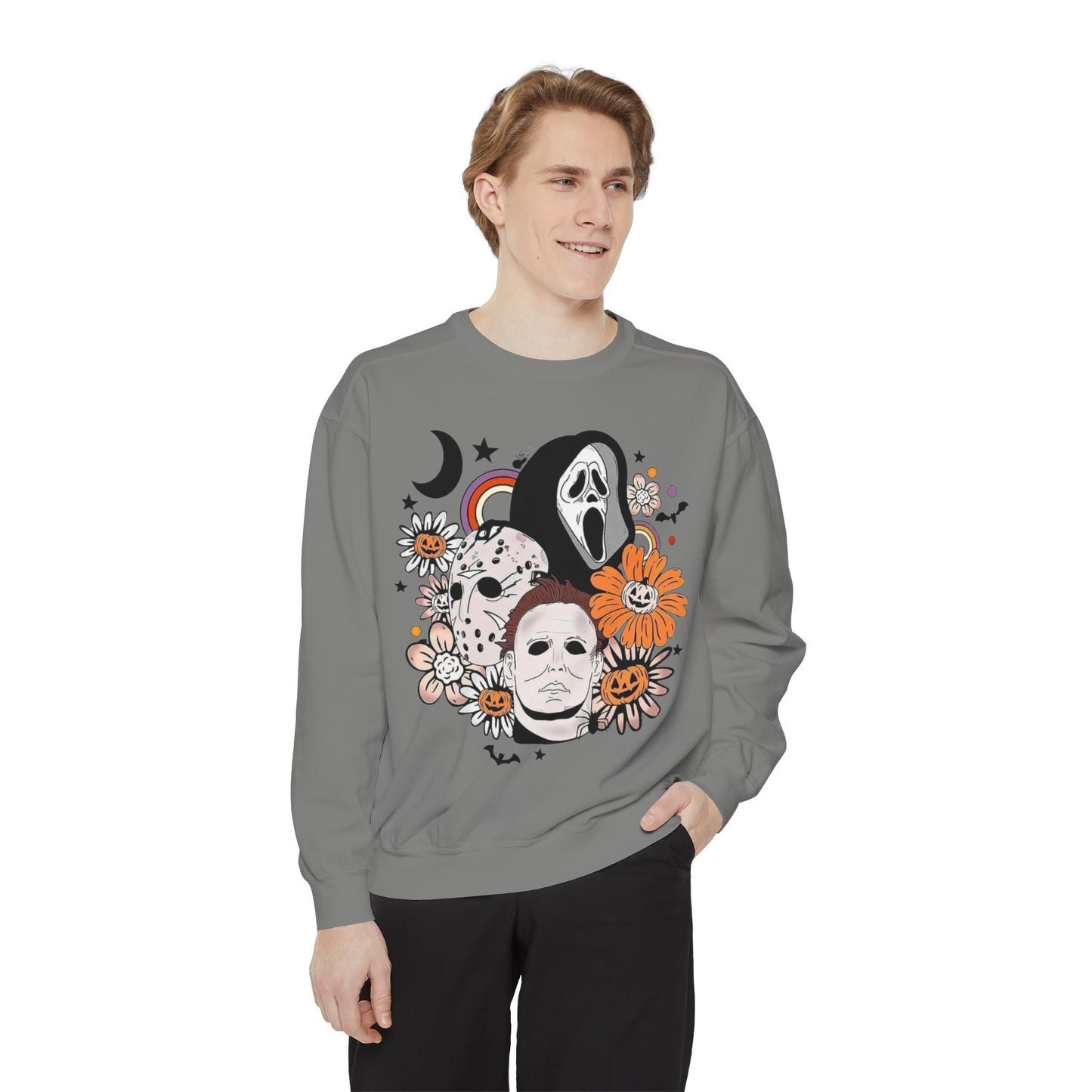 Horror Icons Floral Sweatshirt