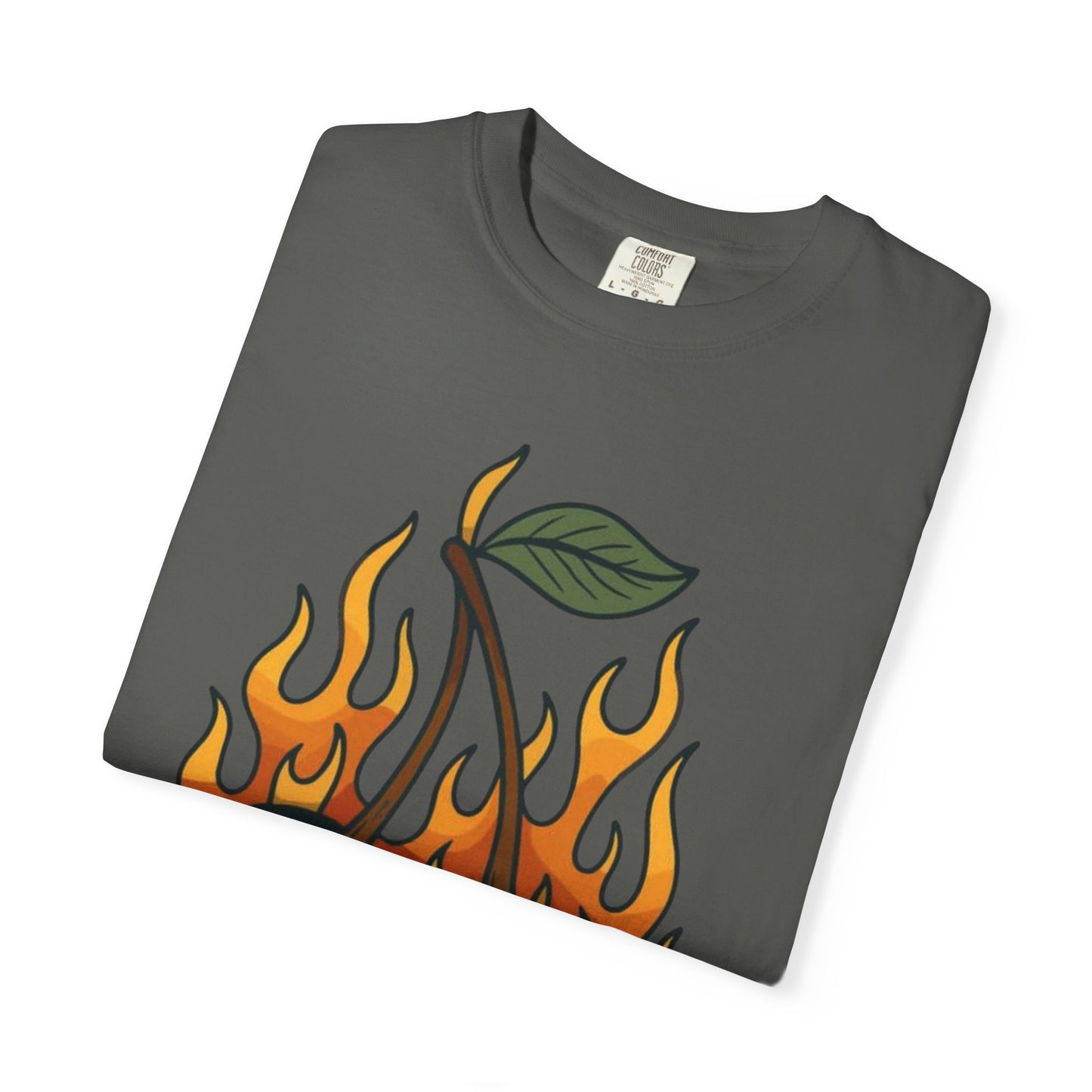 Flaming 8-Ball Cherries T-Shirt | Pool Ball Cherry Graphic
