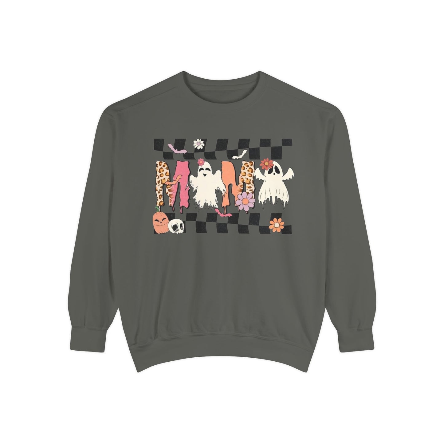 Checkerboard Cats Sweatshirt — Cute Cat Pattern Pullover