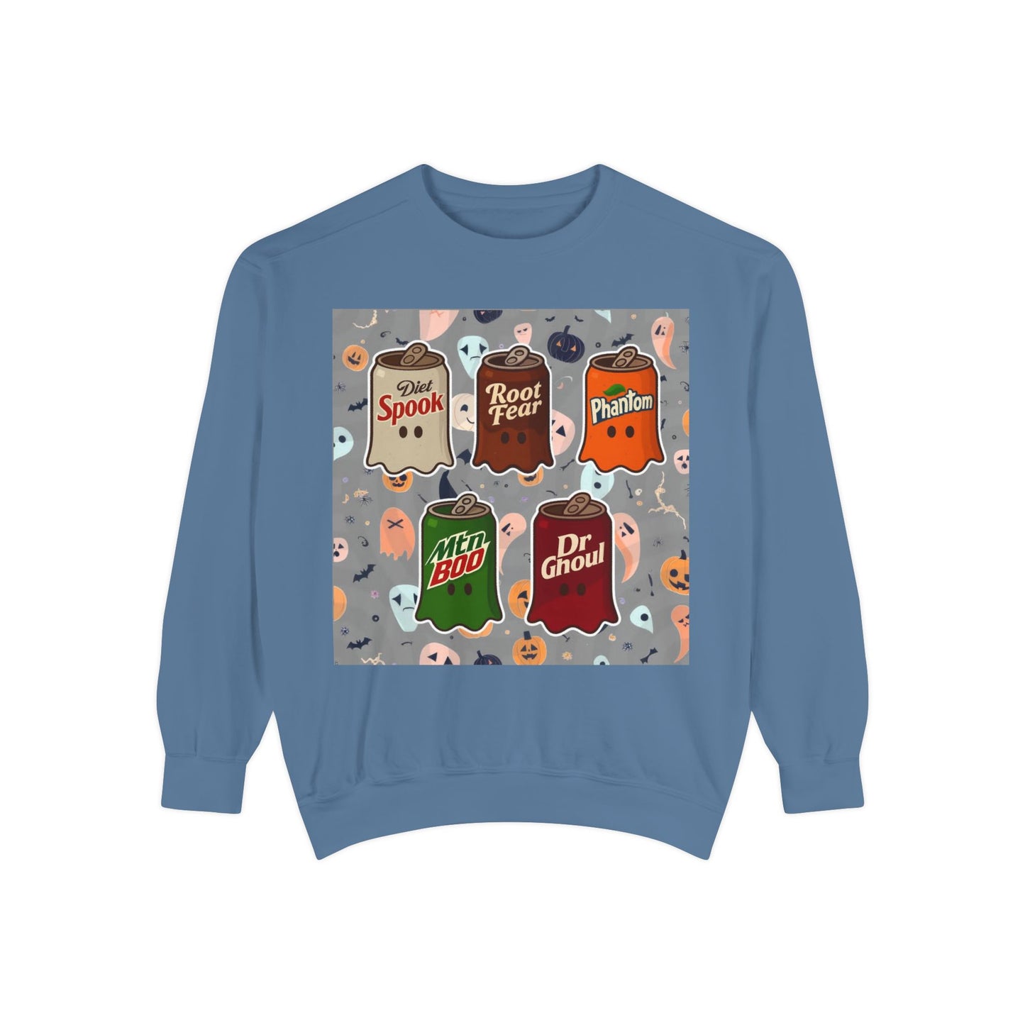 Halloween Candy Ghost Sweatshirt — Vintage Trick-or-Treat Candy Bar Design