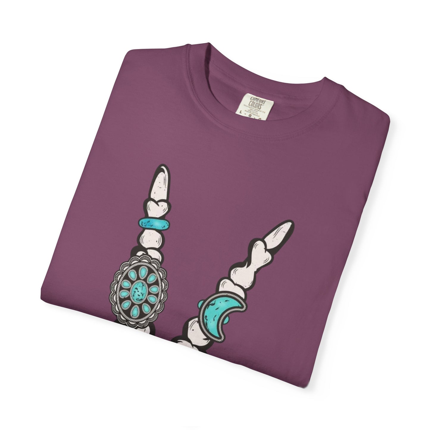 Skeleton Hand Rock 'n' Flower T-Shirt