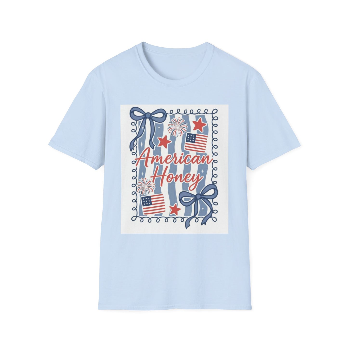 American Honey T-Shirt — Patriotic 4th of July Graphic Tee
