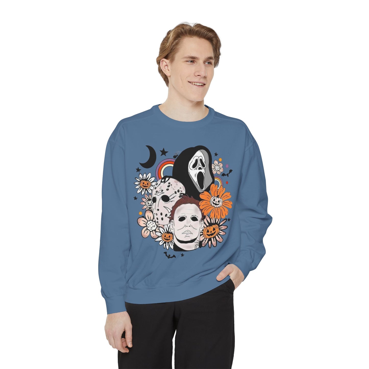 Horror Icons Floral Sweatshirt