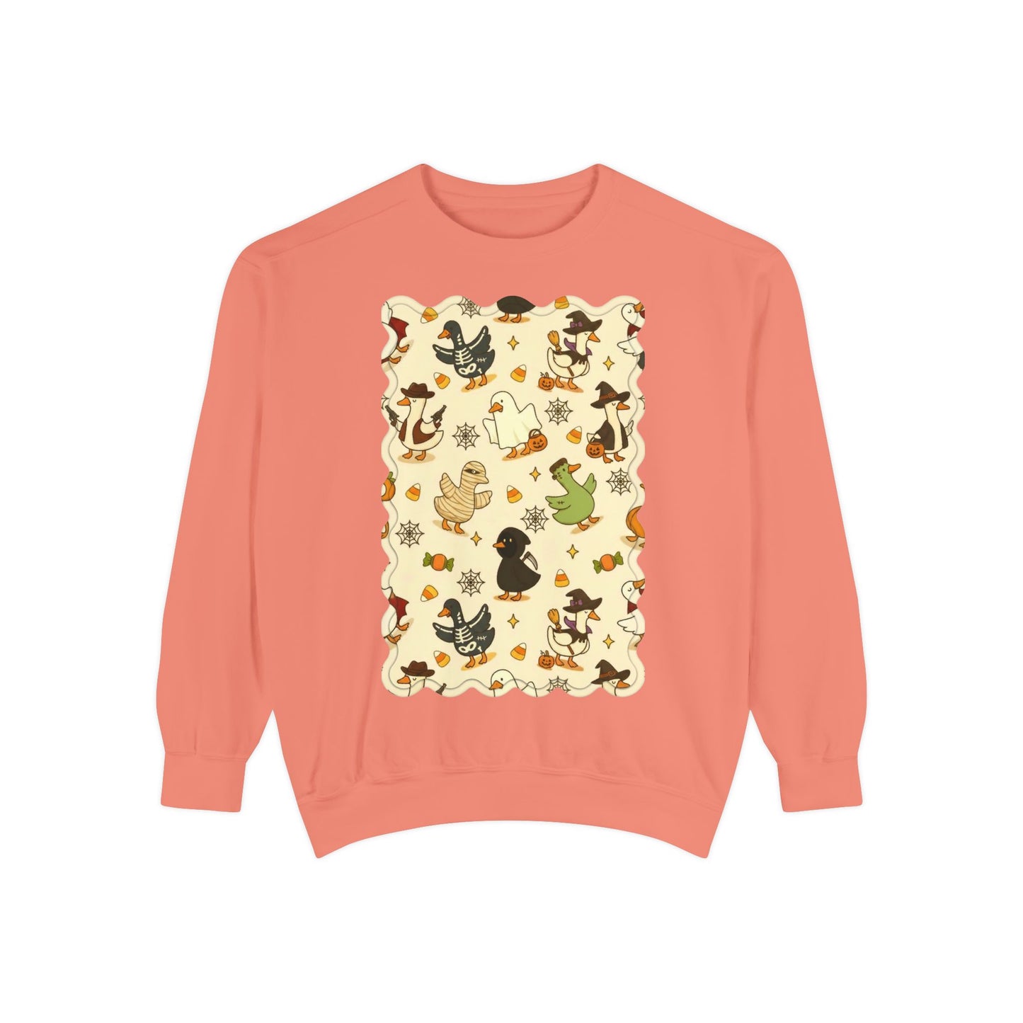 Autumn Witch Cat Pattern Sweatshirt