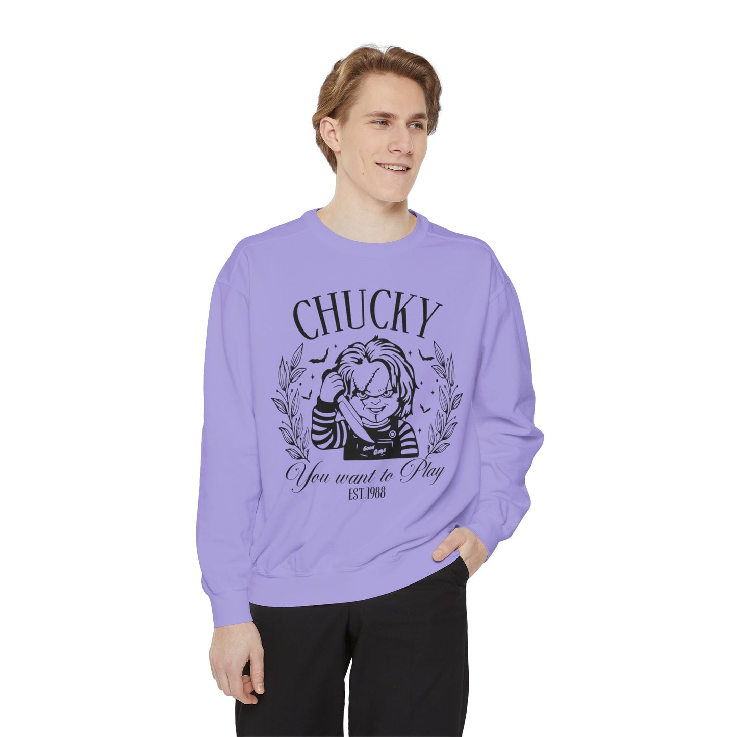 Chucky "You Want to Play" Graphic Sweatshirt