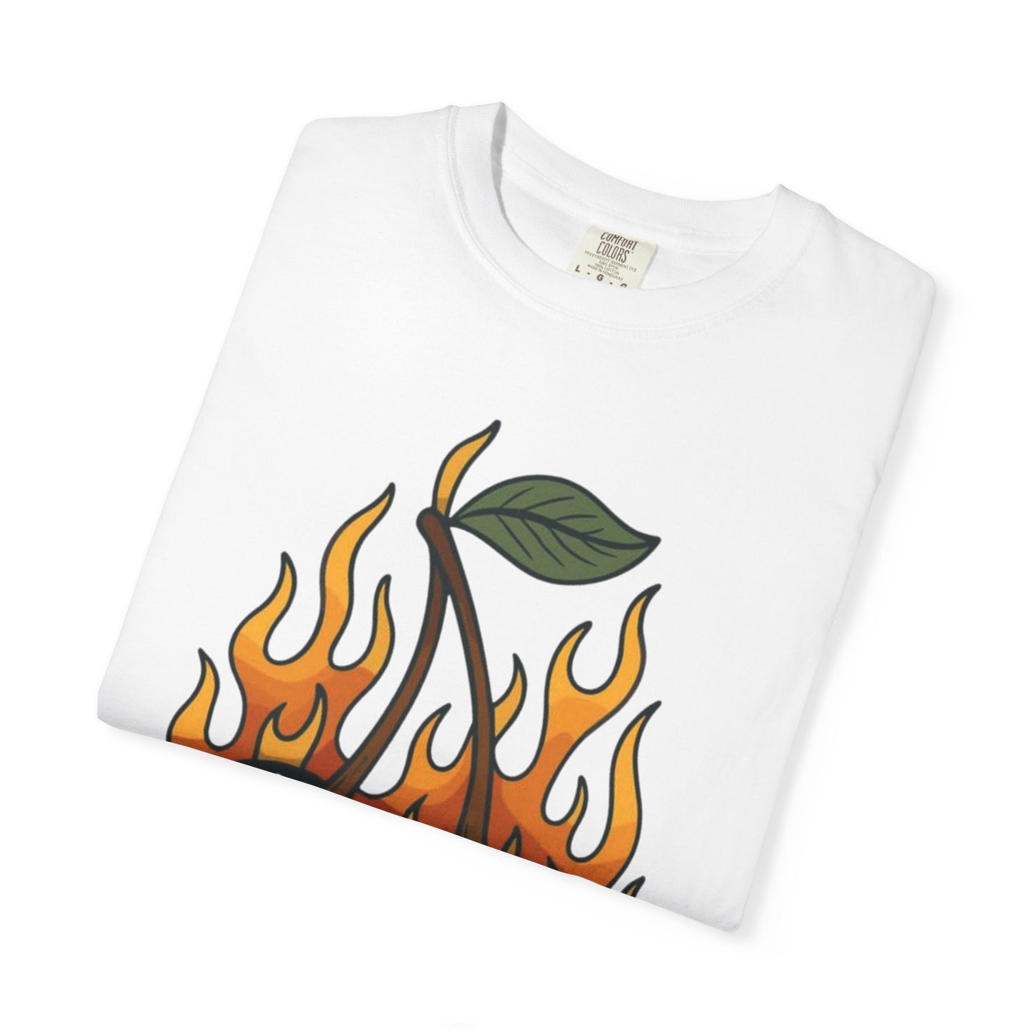 Flaming 8-Ball Cherries T-Shirt | Pool Ball Cherry Graphic