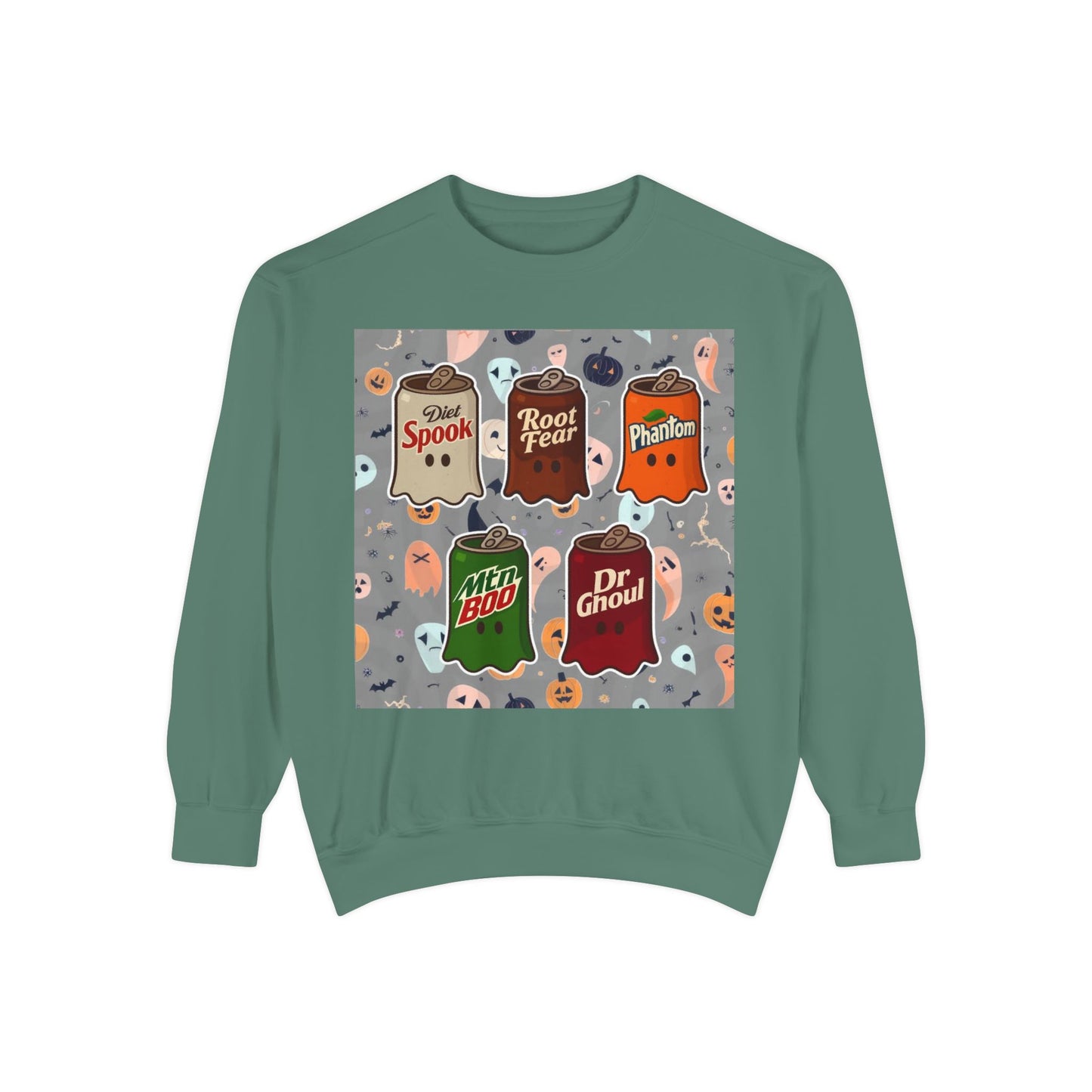 Halloween Candy Ghost Sweatshirt — Vintage Trick-or-Treat Candy Bar Design