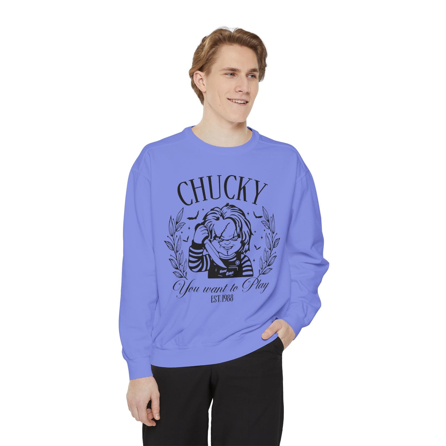 Chucky "You Want to Play" Graphic Sweatshirt