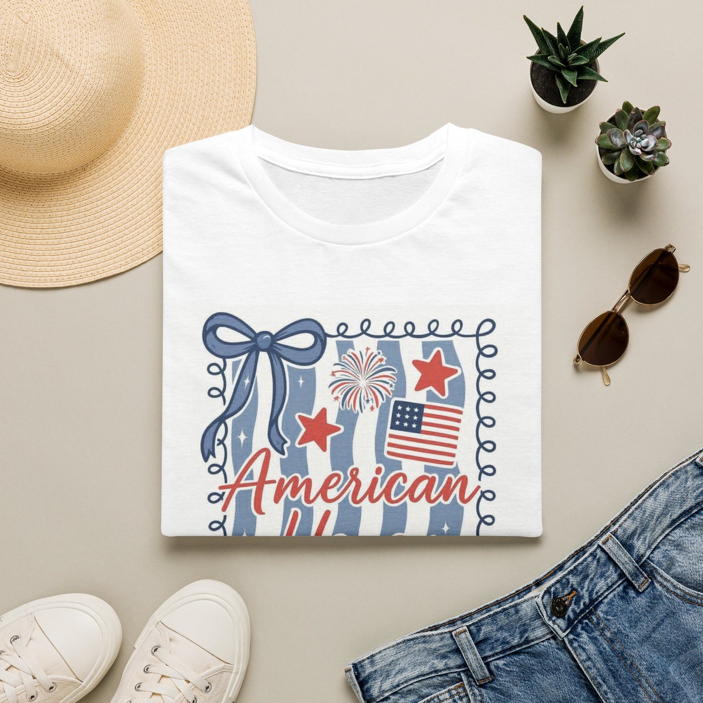 American Honey T-Shirt — Patriotic 4th of July Graphic Tee