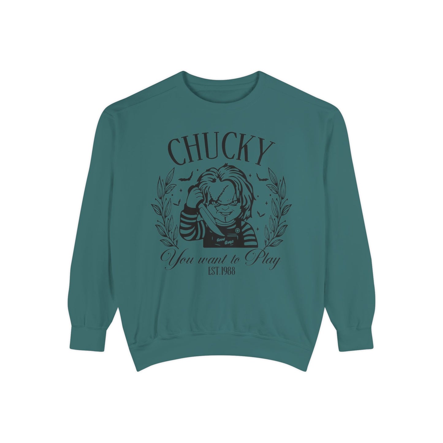 Chucky "You Want to Play" Graphic Sweatshirt