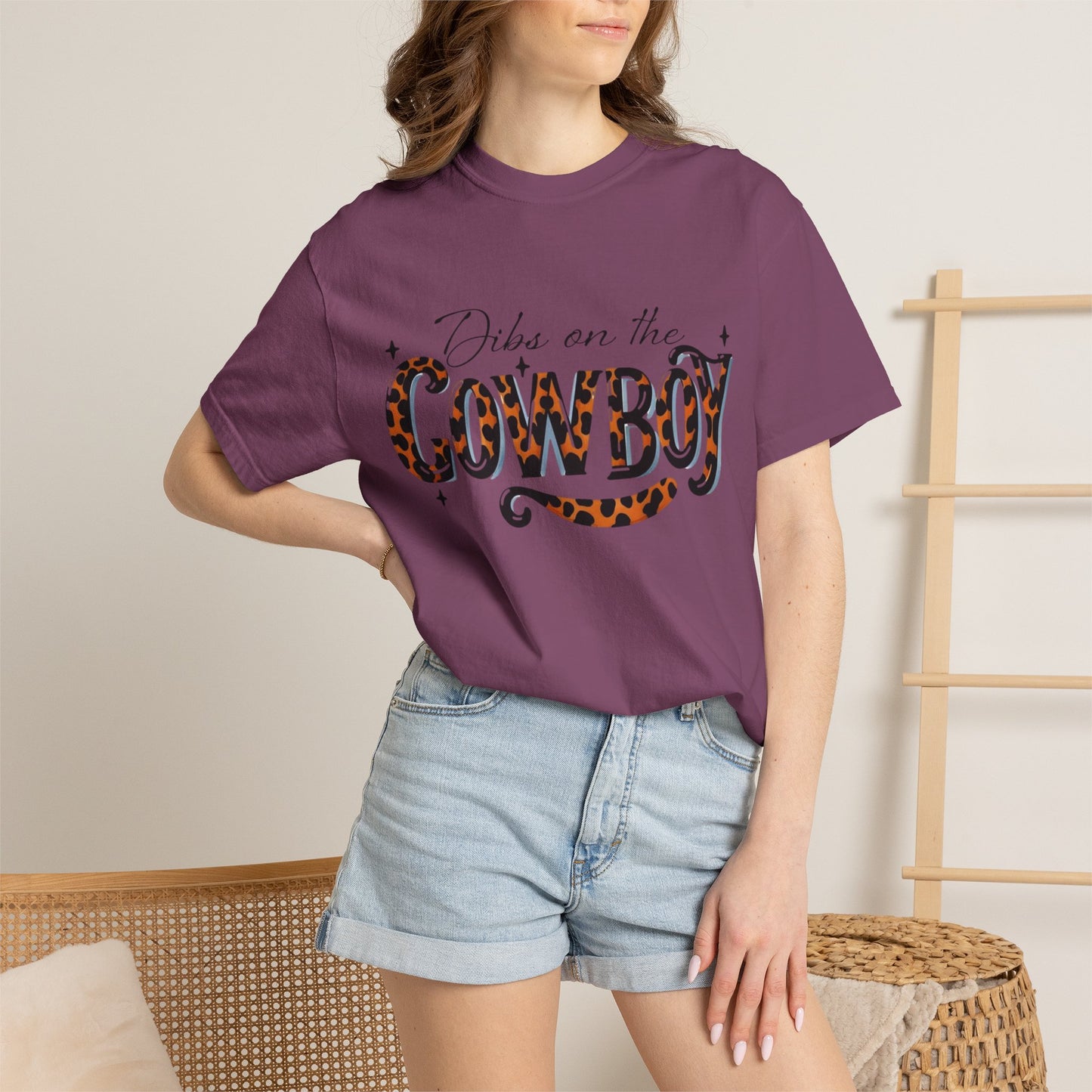 Dibs On The Cowboy Leopard Print T-Shirt