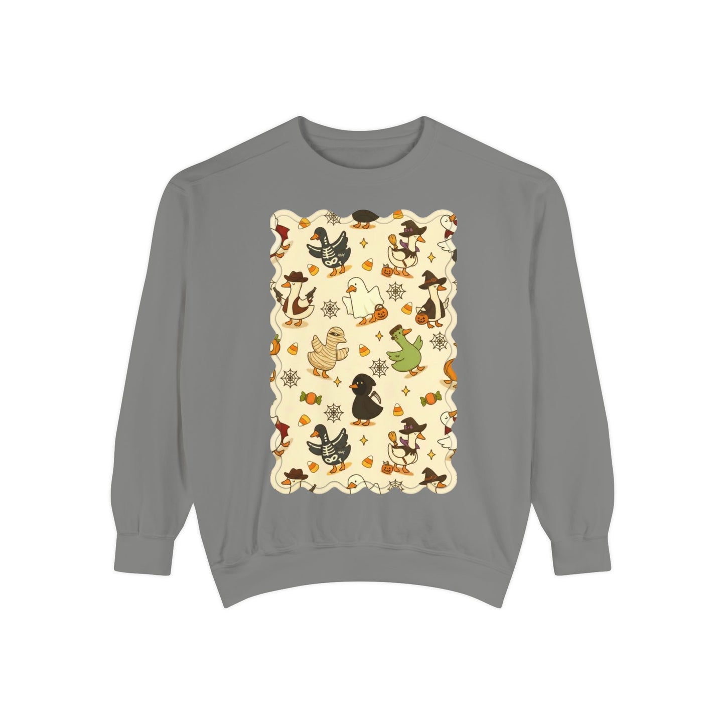 Autumn Witch Cat Pattern Sweatshirt