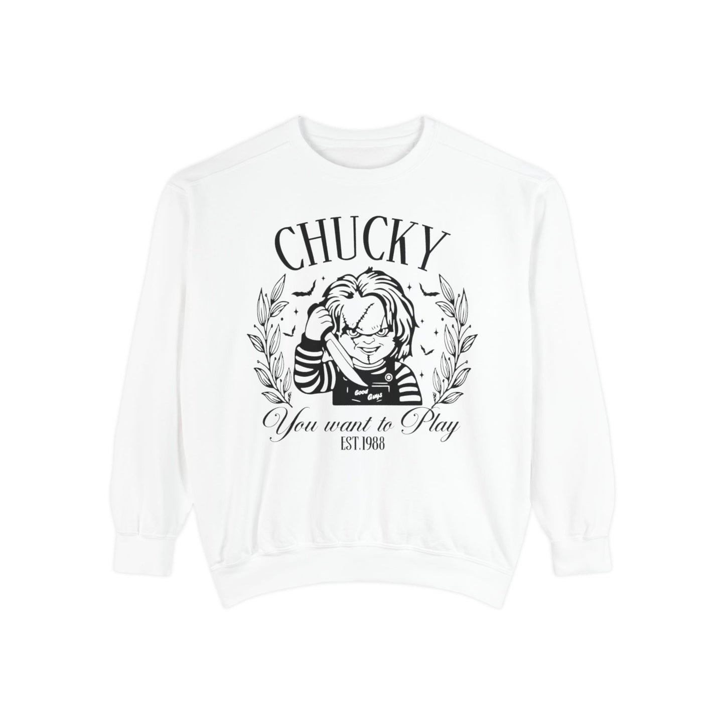 Chucky "You Want to Play" Graphic Sweatshirt