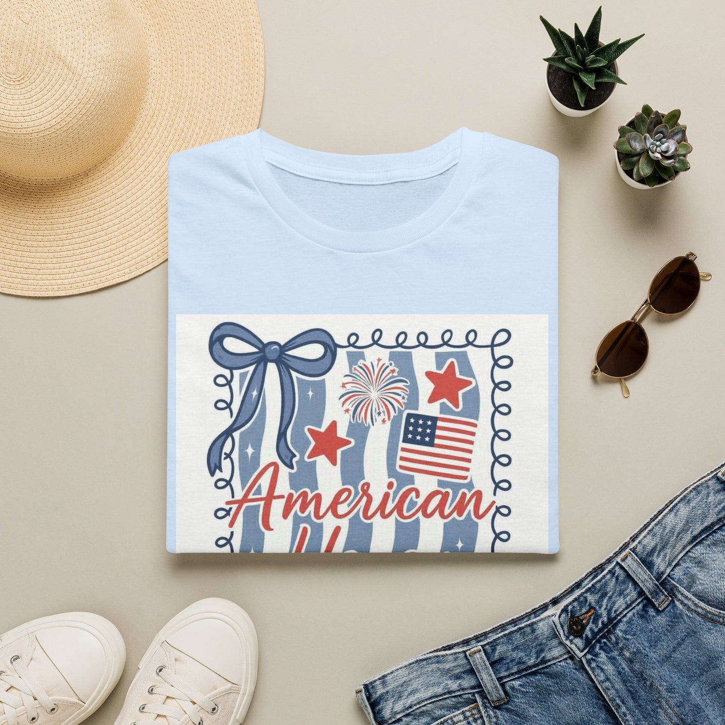 American Honey T-Shirt — Patriotic 4th of July Graphic Tee