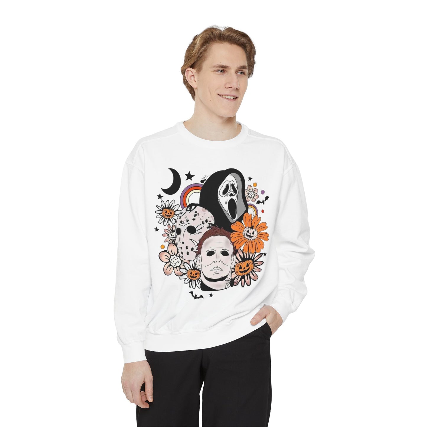 Horror Icons Floral Sweatshirt
