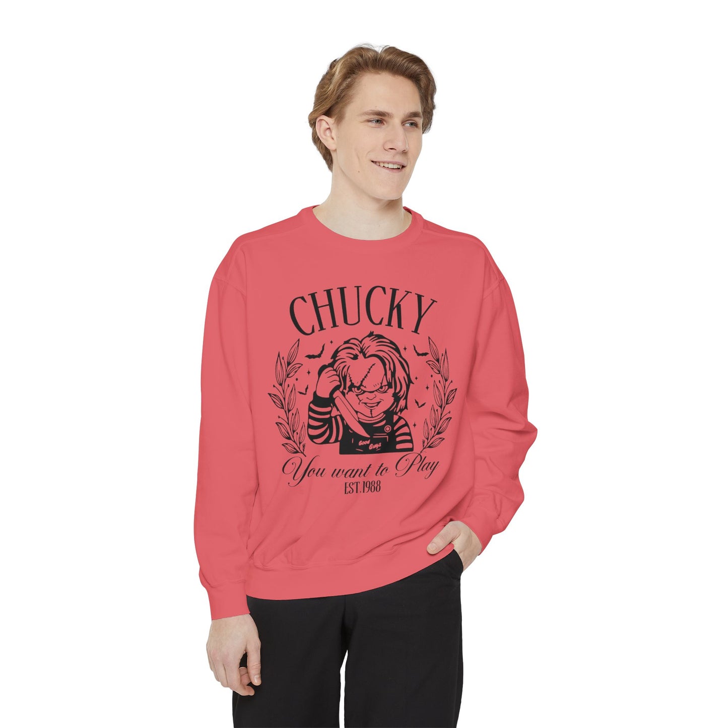 Chucky "You Want to Play" Graphic Sweatshirt