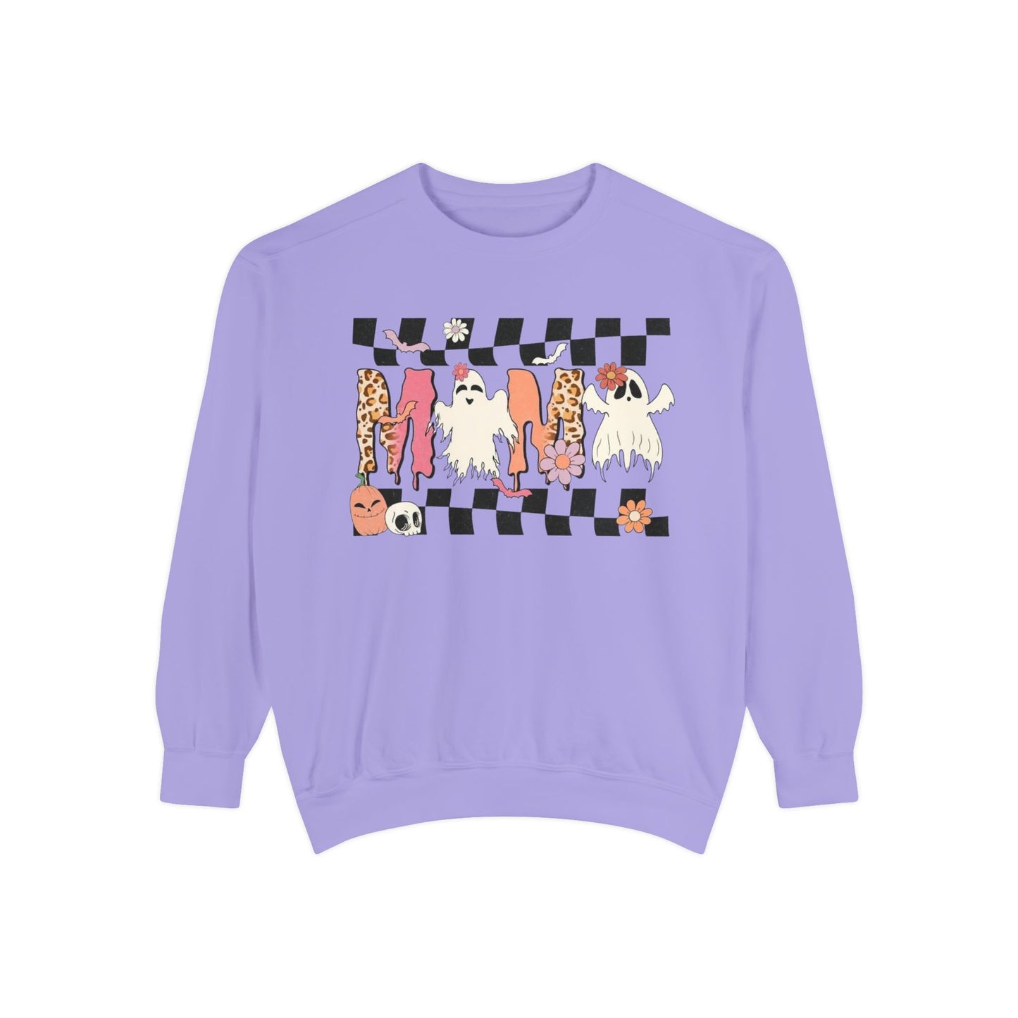 Checkerboard Cats Sweatshirt — Cute Cat Pattern Pullover