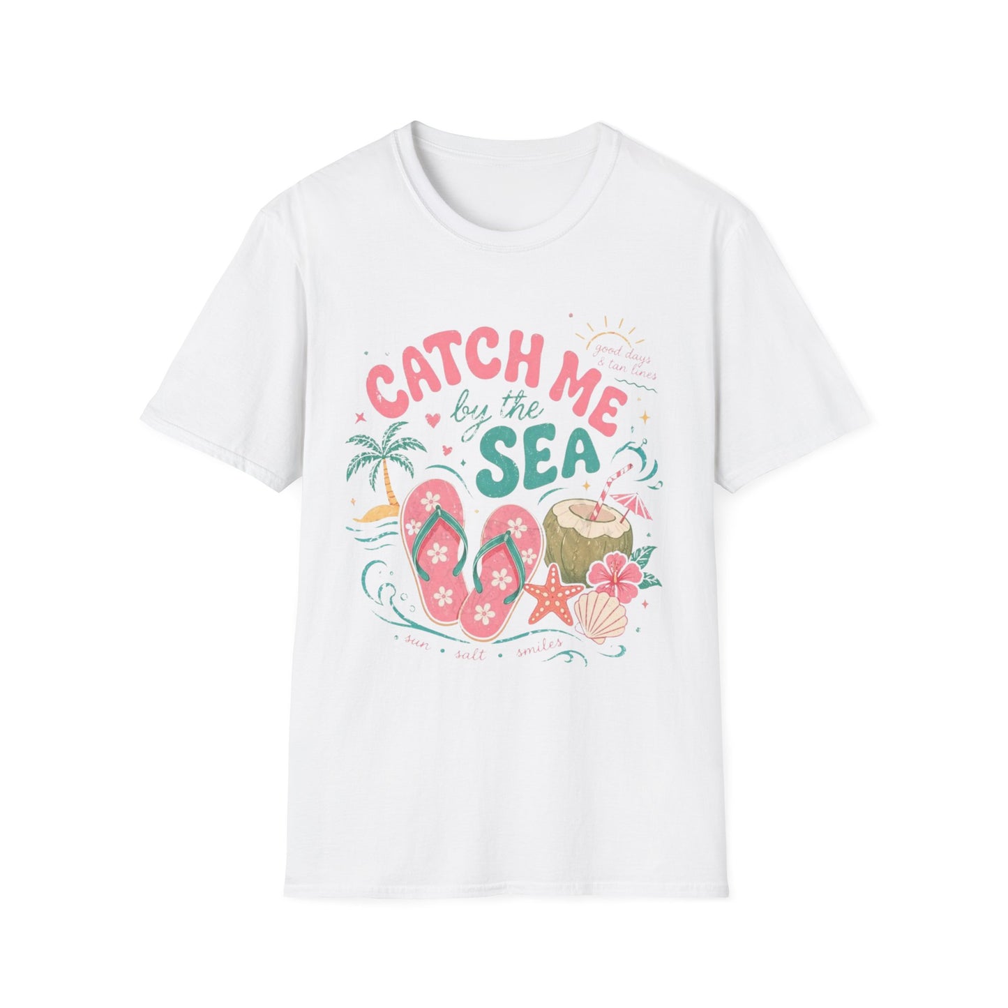 Sea Vibes T-Shirt — "Catch Me by the Sea" Graphic Tee