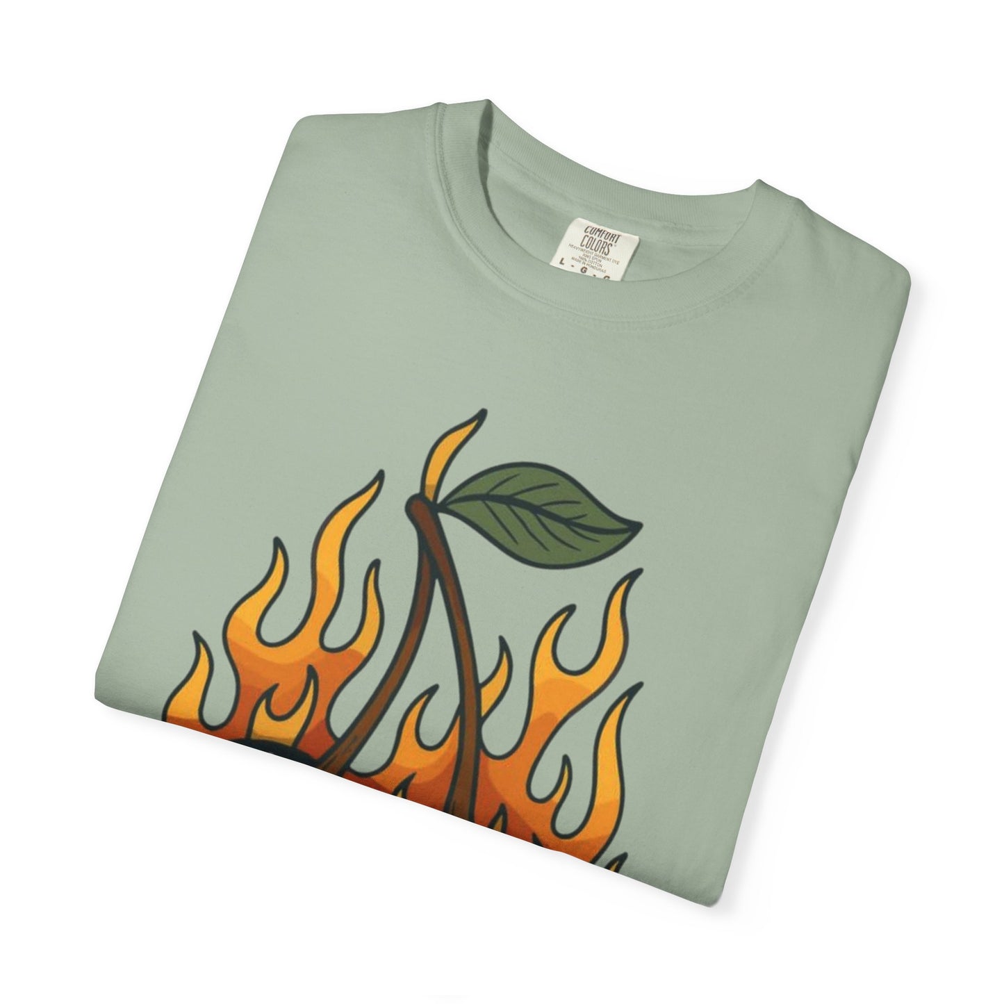 Flaming 8-Ball Cherries T-Shirt | Pool Ball Cherry Graphic