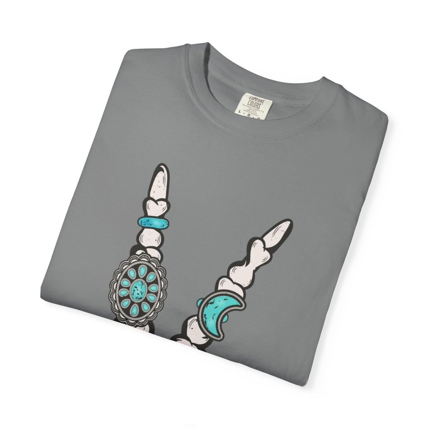 Skeleton Hand Rock 'n' Flower T-Shirt