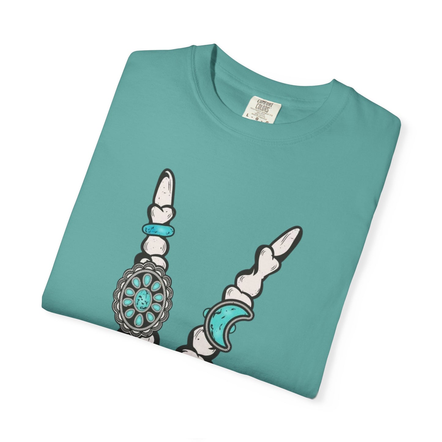 Skeleton Hand Rock 'n' Flower T-Shirt