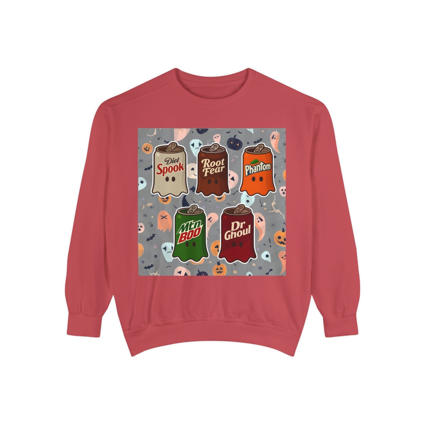Halloween Candy Ghost Sweatshirt — Vintage Trick-or-Treat Candy Bar Design