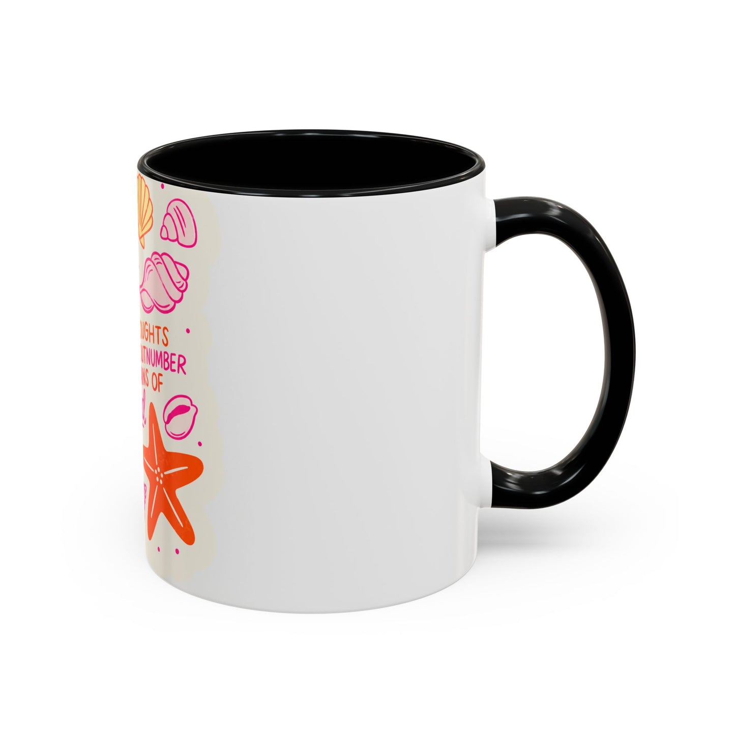 Inspirational Beach Coffee Mug — “God’s Thoughts for You Outnumber the Grains of Sand”