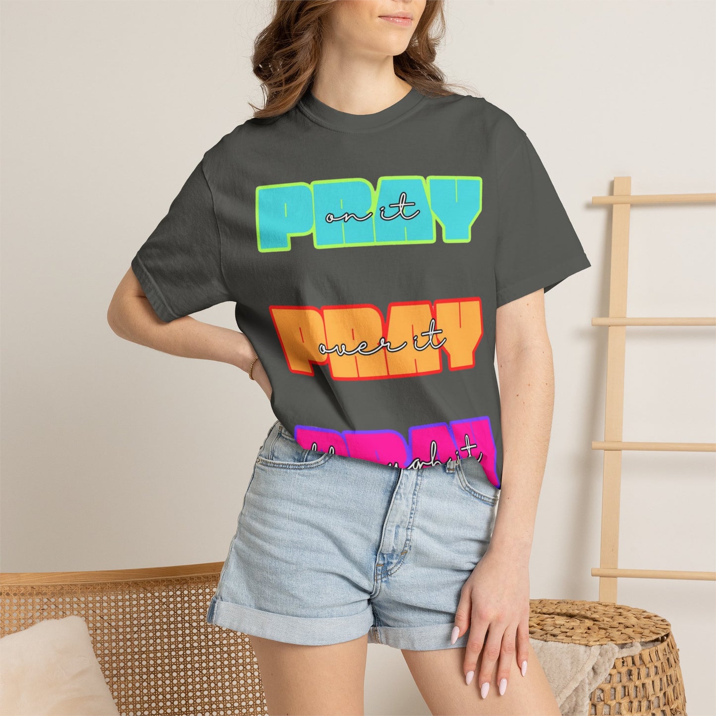 Play On It, Push It, Through It T-Shirt — Motivational Retro Graphic Tee