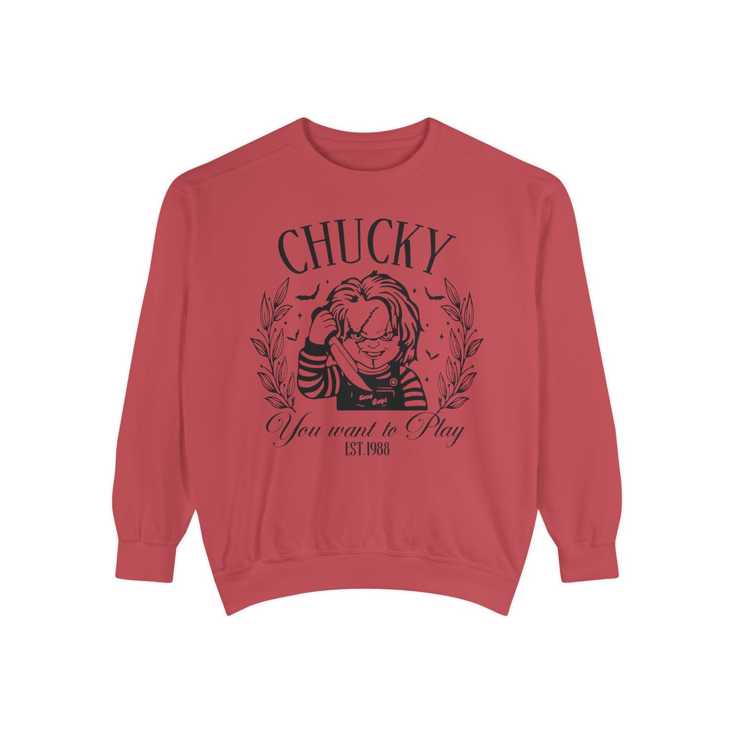 Chucky "You Want to Play" Graphic Sweatshirt