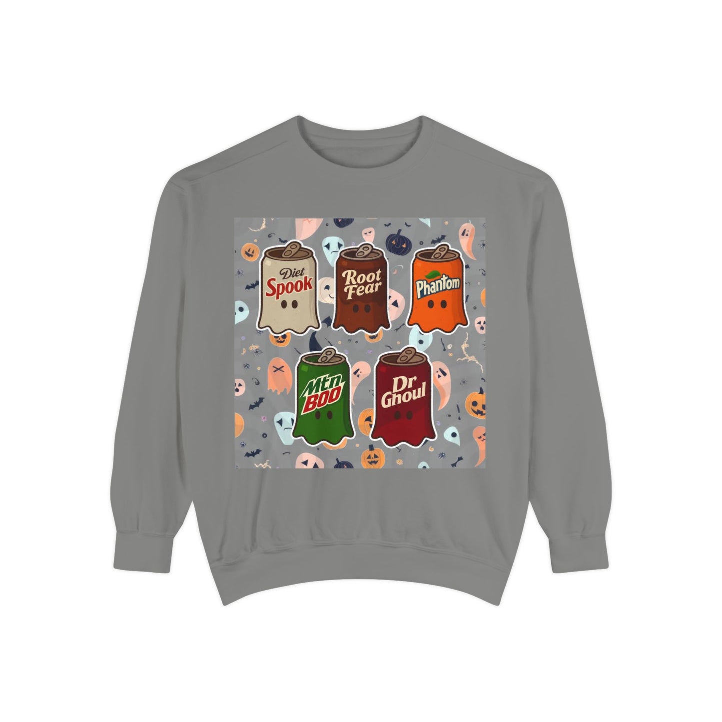 Halloween Candy Ghost Sweatshirt — Vintage Trick-or-Treat Candy Bar Design