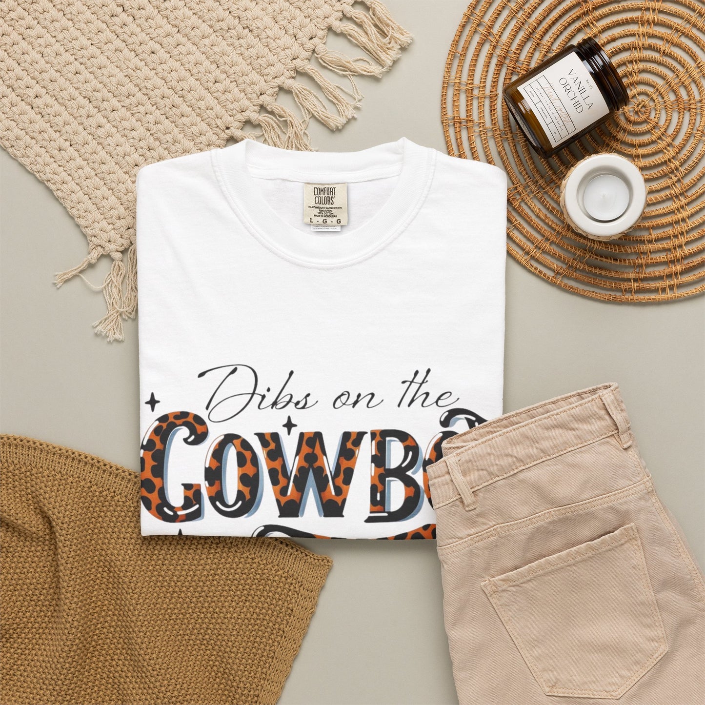 Dibs On The Cowboy Leopard Print T-Shirt