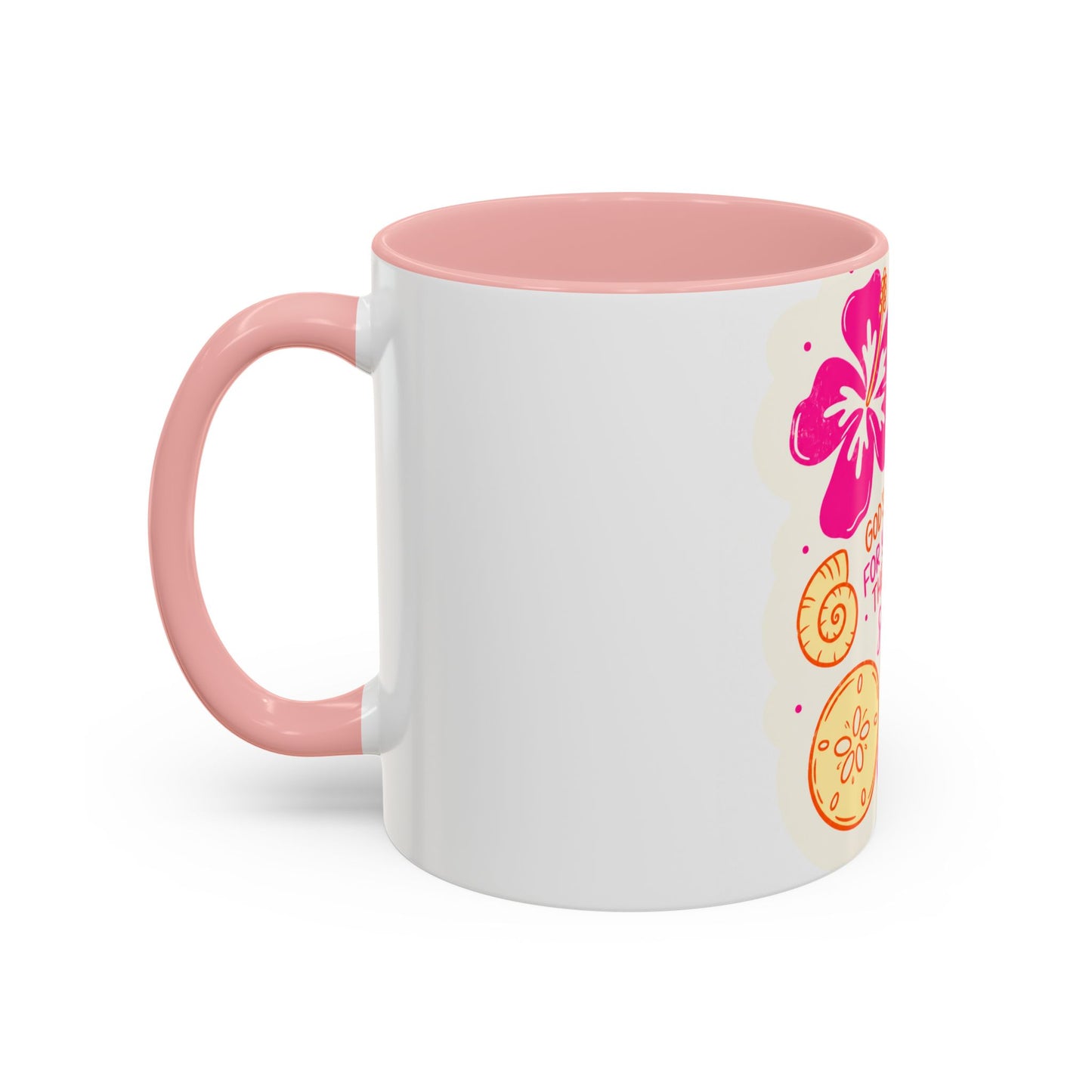 Inspirational Beach Coffee Mug — “God’s Thoughts for You Outnumber the Grains of Sand”