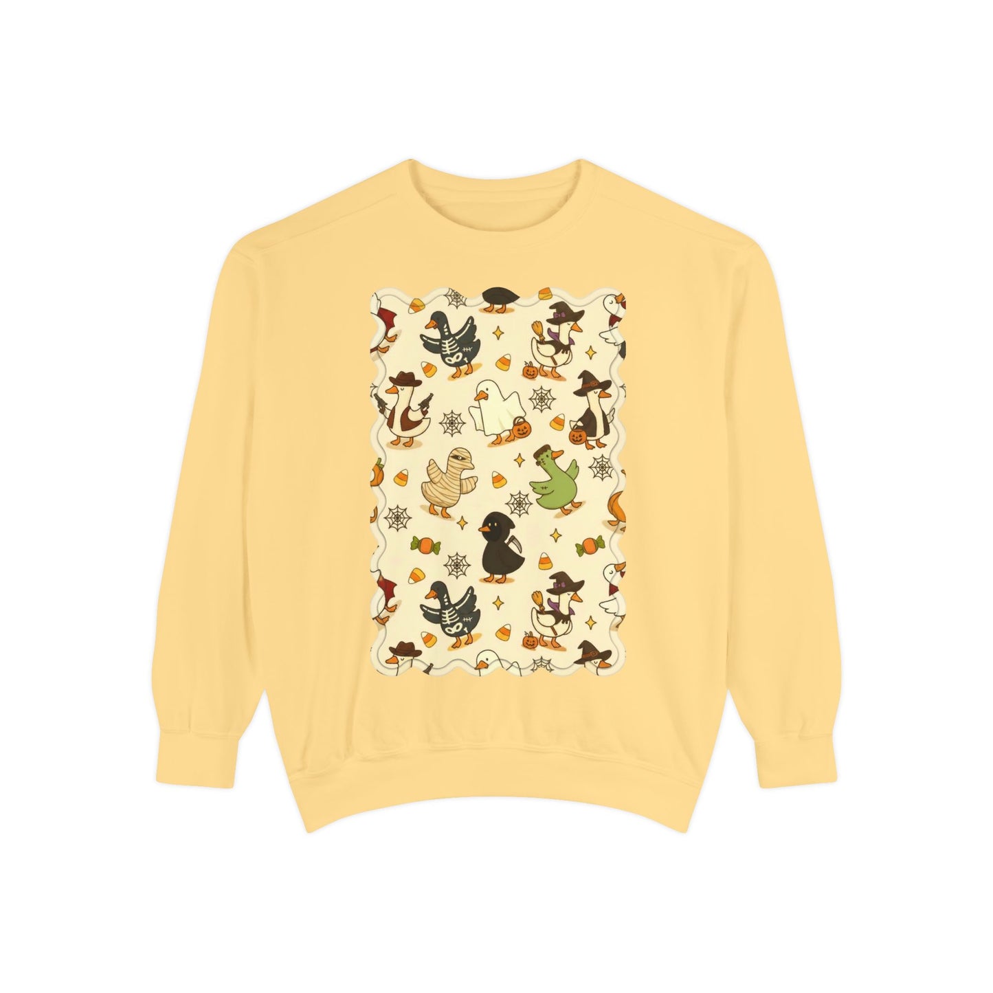 Autumn Witch Cat Pattern Sweatshirt