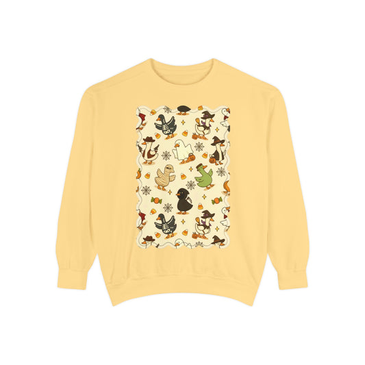 Autumn Witch Cat Pattern Sweatshirt