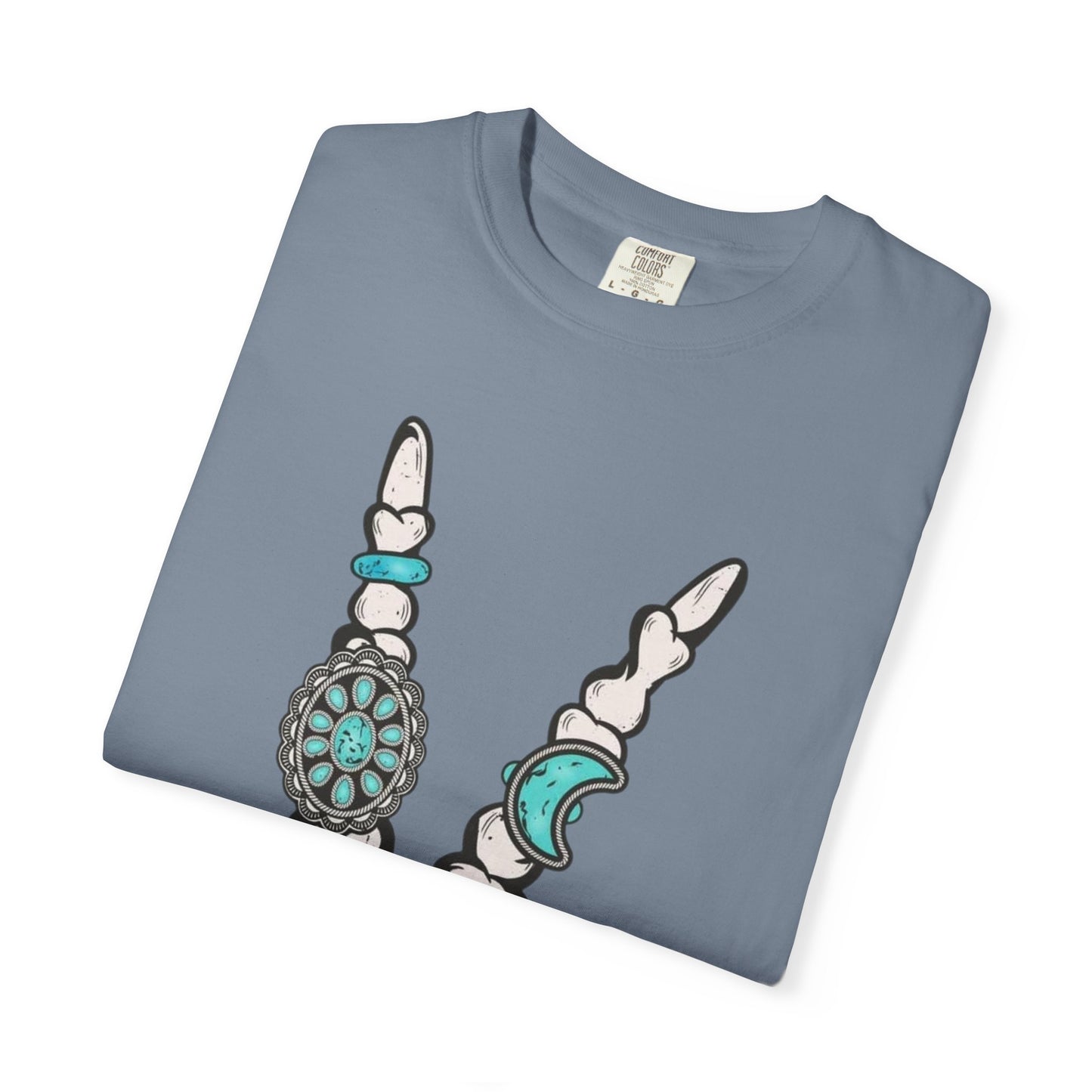 Skeleton Hand Rock 'n' Flower T-Shirt