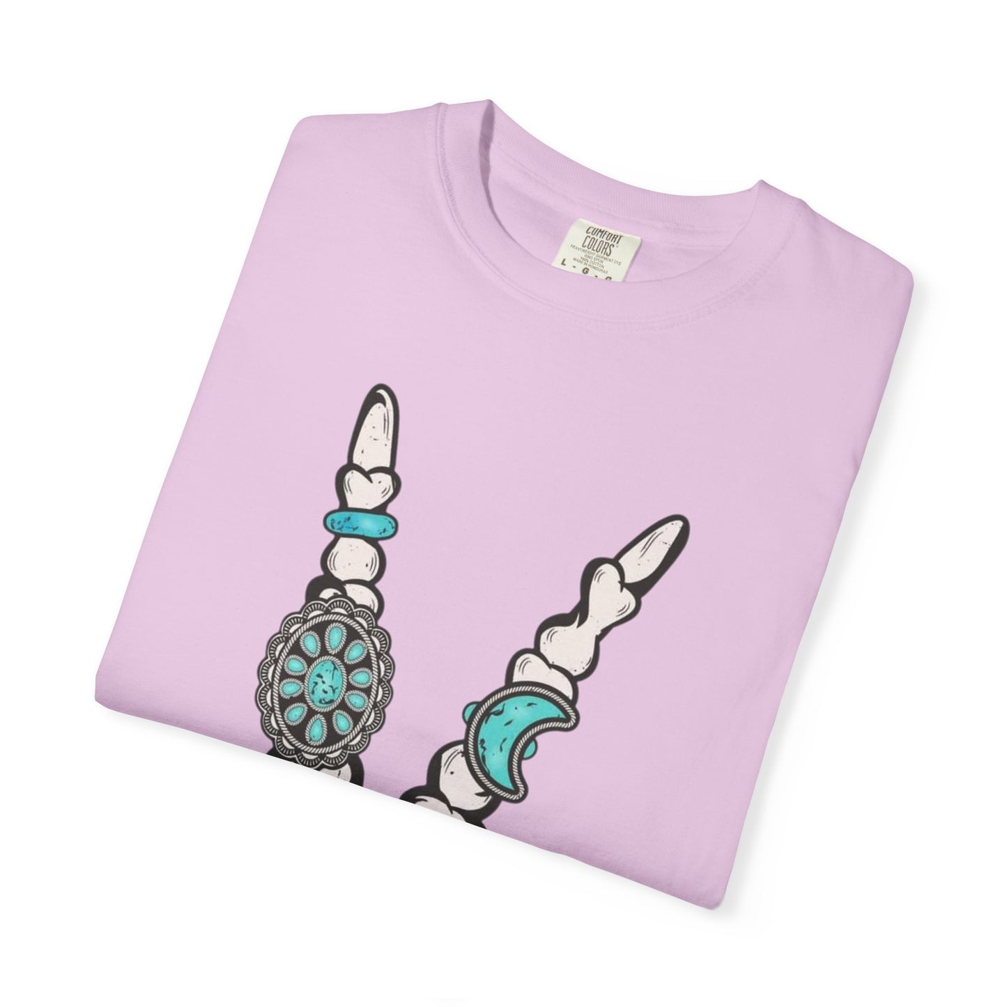 Skeleton Hand Rock 'n' Flower T-Shirt