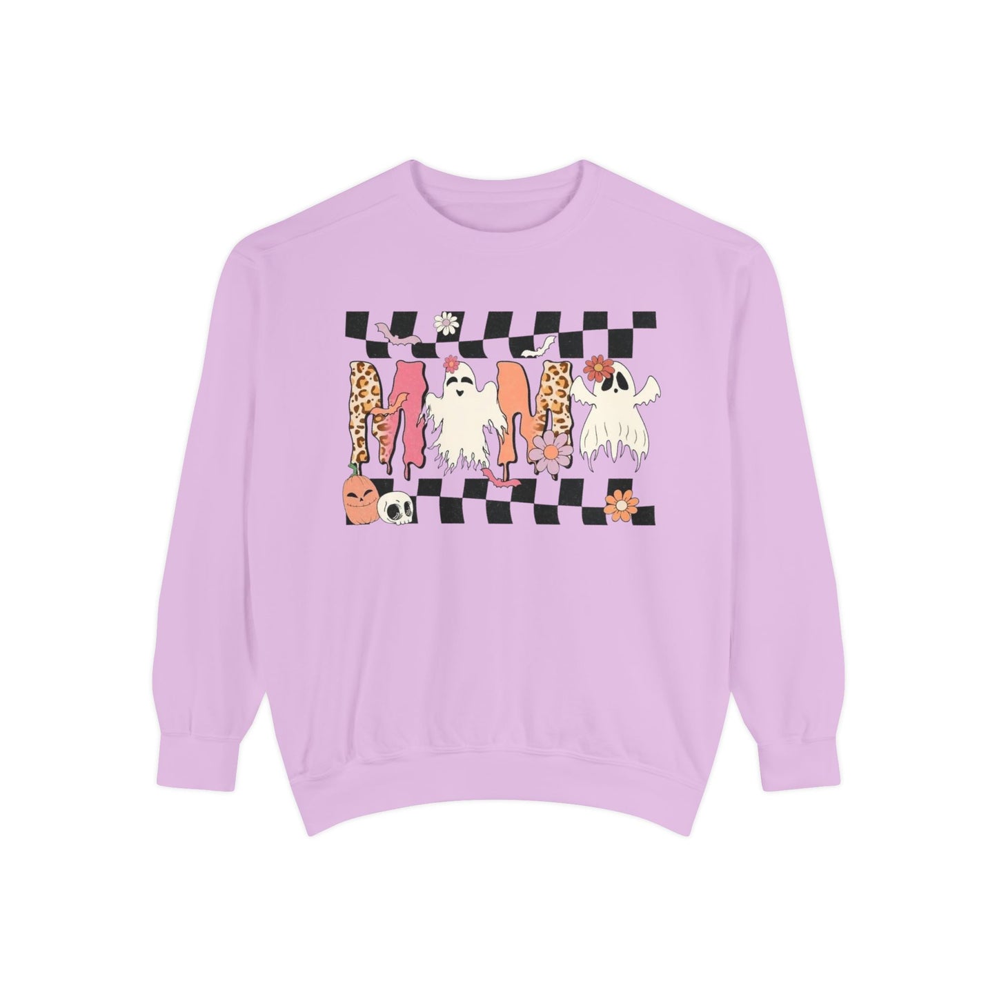 Checkerboard Cats Sweatshirt — Cute Cat Pattern Pullover