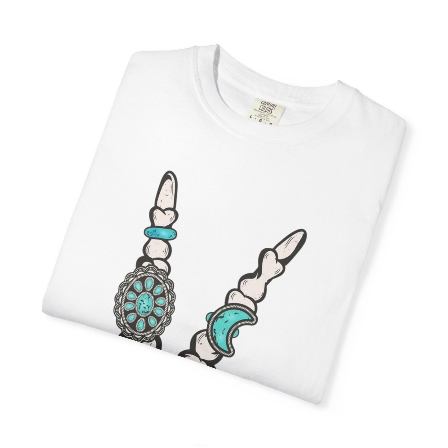 Skeleton Hand Rock 'n' Flower T-Shirt