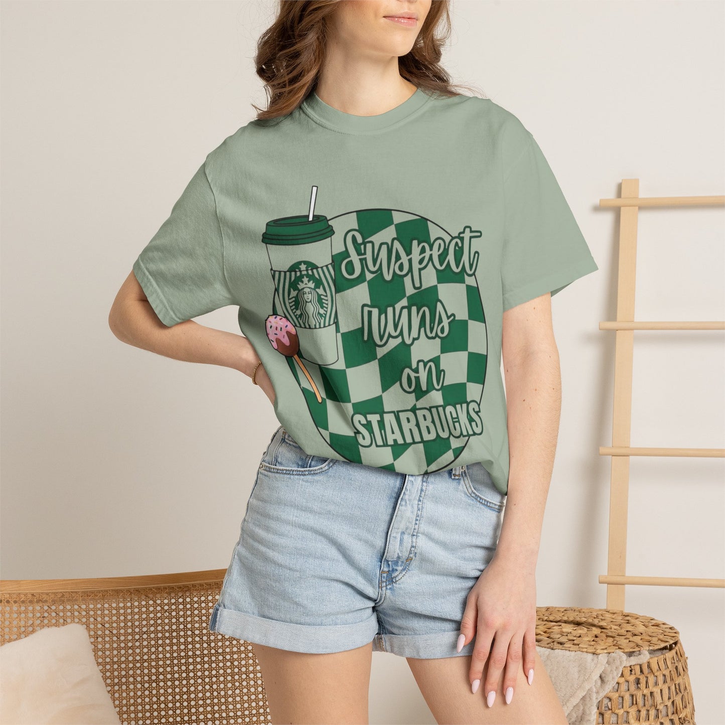 Suspect Turns On Starbucks T-Shirt — Coffee Lover Graphic Tee