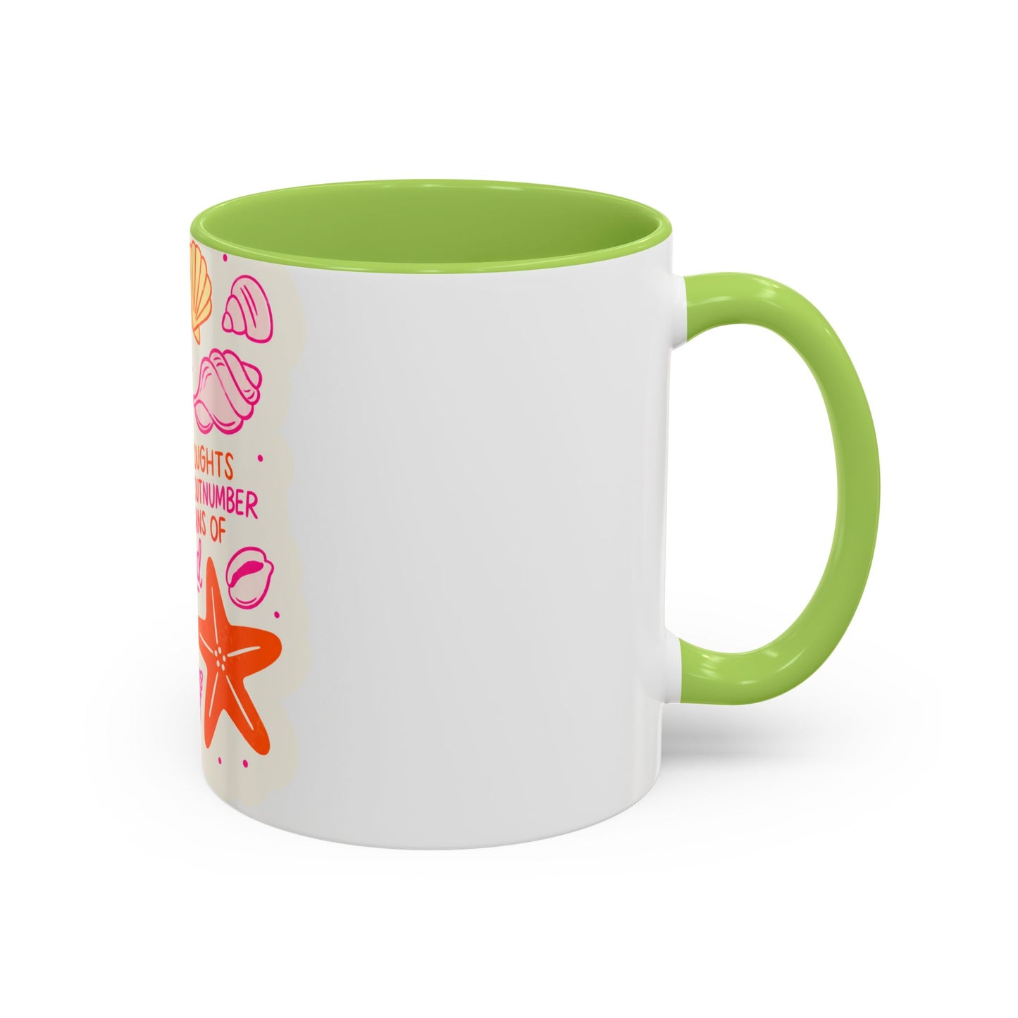 Inspirational Beach Coffee Mug — “God’s Thoughts for You Outnumber the Grains of Sand”